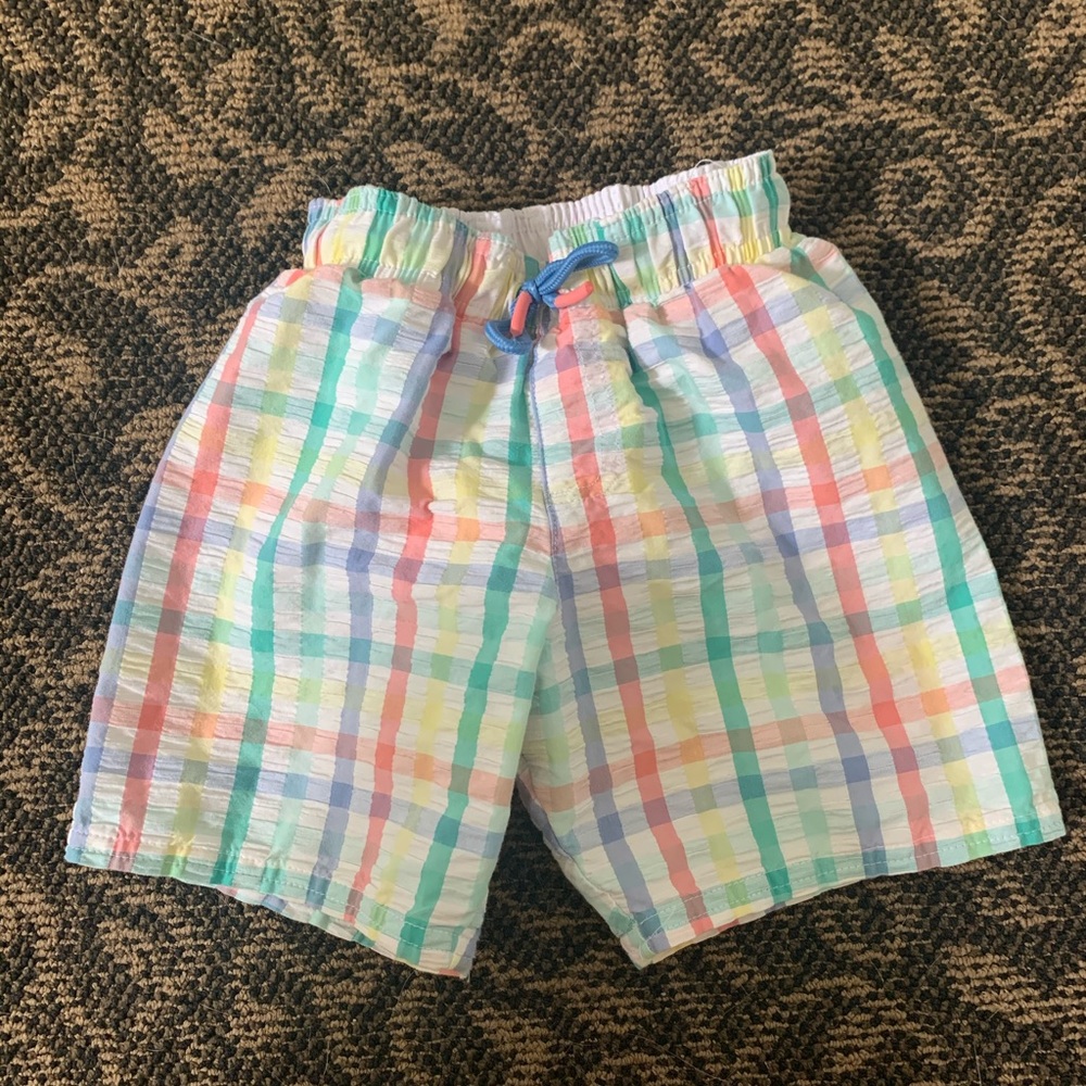 Cat and Jack seersucker swim shorts